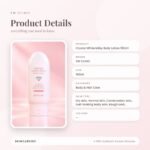 3W CLINIC Crystal White Milky Body Lotion 150ml Product Details