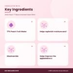 ANUA Peach 77 Niacin Enriched Cream 50ml Key Ingredients