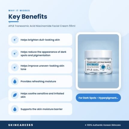 APLB Tranexamic Acid Niacinamide Facial Cream 55ml Key Benefits
