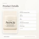 ARENCIA Rice Mucin Cleanser 120ml Product Details