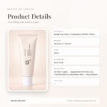 Beauty of Joseon Relief Sun Rice + Probiotics SPF50+ 50ml Product Details