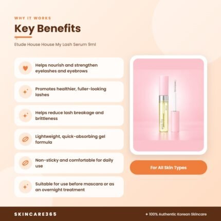 Etude House House My Lash Serum 9ml Key Benefits