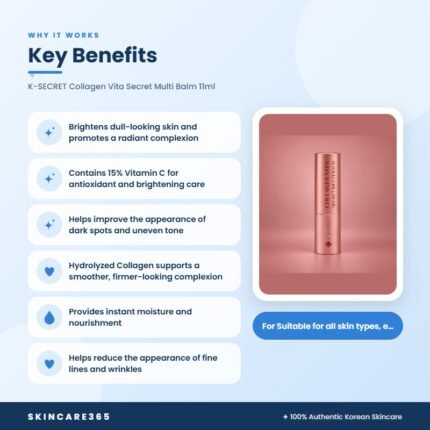 K-SECRET Collagen Vita Secret Multi Balm 11ml Key Benefits