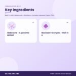 MARY & MAY Idebenone + Blackberry Complex Intensive Cream 70ml Key Ingredients