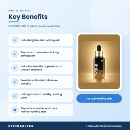 MEDICUBE AGE-R Vita C Pro Ampoule 20ml Key Benefits