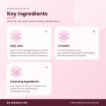 MEDICUBE Kojic Acid Turmeric Toning Cleanser 120ml Key Ingredients