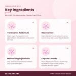 MEDICUBE TXA+Niacinamide Capsule Cream 55ml Key Ingredients