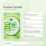 NATURE REPUBLIC 92% Aloe Vera Soothing Gel 300ml Product Details