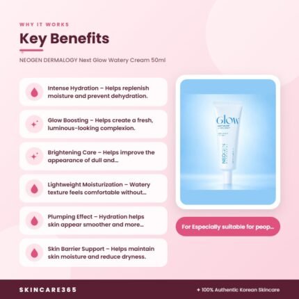 NEOGEN DERMALOGY Next Glow Watery Cream 50ml Key Benefits